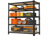 72" H Garage Shelving Heavy Duty 1500 LBS 5 Tier Storage Shelves Adjustable Shelf Rack for Garage 98402706