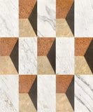 12*24 Waterjet,White Gold Red Grey 4 color, natural, for floor and wall,polished W1696P262330