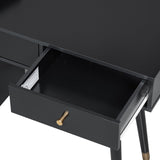 Modern Makeup Vanity Desk Drawers, Cabinet & Charging Port, Space-saving Dressing Table Set N844P285187B