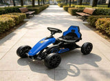Blue Kids Pedal Go Kart - Swing Axle Design, Shock-Absorbing Wheels, Off-Road Outdoor Racer for 47266484