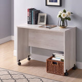 Mid- Century Mobile Desk, White Oak B107131001