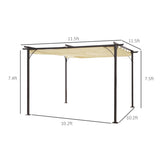 Outdoor retractable pergola 87610332