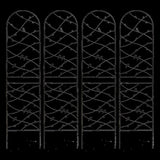 4 Pack Metal Garden Trellis 86.7" x 19.7" Rustproof Trellis for Climbing Plants Outdoor Flower W1586P268069