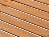 117*61*90cm Outdoor Garden Fir X Back Wooden Bench Burlywood 60494295