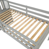 Loft bed with staircase , Grey W50443250