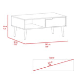 Hamburg Coffee Table, One Open Shelf, One Drawer B128P148712