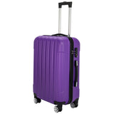 ZNTS 3-in-1 Multifunctional Large Capacity Traveling Storage Suitcase Luggage Set Purple 26825408