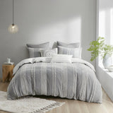 Full/Queen 3 Piece Cotton Jacquard Duvet Cover Set B03596507