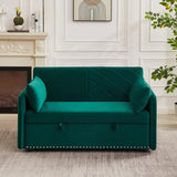 MH" Sleeper Sofa Bed w/USB Port, 3-in-1 adjustable sleeper with pull-out bed, 2 lumbar pillows and W1193137590