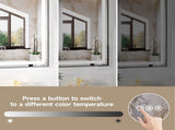 60x36" Black Eco-Friendly Silver Mirror Dual LED Light Strips Front and Back LightingUnable ship on 02843590