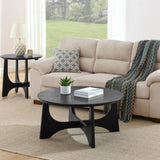 25" Round End Table, Wooden Side Table,Night Stand for Bedroom, Living Room ,Reception Room W1801109474