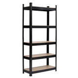 45 x 90 x 180cm 5 Tiers Powder Coated Storage Rack Black 83280771