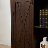 Tall Storage Cabinet Barn Door Storage Country Wood Rustic Farmhouse Pantry Cupboard Barn Door W2275P149118