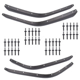 Front & Rear Fender Flares Extension Set for 2018-2024 Jeep Wrangler High Fender 81334193
