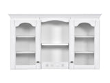 Wall Mounted Medicine Cabinet, Bathroom Wall Cabinet with 2 Glass Doors, Over The Toilet Space Saver N710P264313K