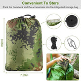 Camping Hammock, Portable Double Hammock with Net,600lbs Load 2 Persons Hammock w/Mosquito Net 91359901