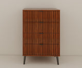 Wooden Chest of Drawers - Spacious Storage Organizer for Bedroom or Living Room, Modern Design with W2139P306380