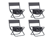 4-piece Folding Outdoor Chair with Storage Bag, Portable Chair for indoor, Outdoor Camping, Picnics W24172222