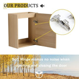 16'' Floating Wall-Mounted Vanity with Ceramic Sink & Soft-Close Cabinet Door, For Small W999P236336