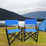 Folding Chair Wooden Director Chair Canvas Folding Chair Folding Chair 2pcs/set populus Canvas W49532123