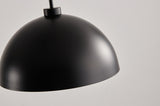 Industrial Modern Black Double Pendant Light Adjustable Ceiling Hanging Lamp with Matte Finish for W1340P251921