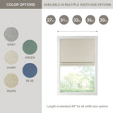 Printed Faux Silk Room Darkening Cordless Roman Shade B03598301