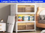 4 Tier Stackable Storage Bins, Multi-Color, 4 Count 29397619
