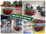 Ball Storage Cart, Basketball or Volleyball Storage Bin with Wheels, Basketball Holder Cage for 86078278