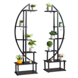 2pcs 6th Floor Half Moon Ironwood Suitable For Garden Balcony Patio Lawn Home Decoration Plant Stand 55251721