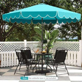 10 Feet Patio Umbrella with Crank Tilt Adjustment - Turquoise 93531992