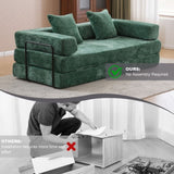 Floor,Compression Sofa,Convertible Floor Sofa Bed-with Pillow Back Support Armrest,Comfy Futon 70336763