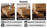 This modern rectangular coffee table features a stylish wood color, making it an ideal addition to W1151P271517