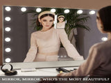 31.5"x22.8" Selfie Remote Control Vanity with Lights, 0.6" Ultrathin Large Hollywood Vanity W3660P373024
