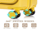 14"/20" 2 pcs/set in ABS Spinner Wheel Luggage, with Combination Lock and Front Opening Design, 14" 12454681