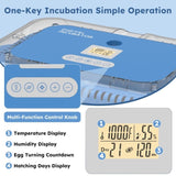 70 Egg Incubator with Automatic Turning & Humidity Control Digital Poultry Hatcher for Chicken, 50148422