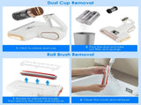 Mattress Vacuum Cleaner, Cordless 200W with 16KPA Suction, Allergen Removal, Dual Dust Cup & Battery 72873685