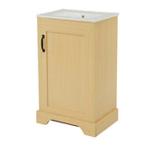 20" Bathroom Vanity with Sink, Bathroom Cabinet with Soft Closing Door, Storage Rack and Adjustable N725P208369D