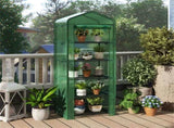 Green 5-Tier Mini Greenhouse with PE Grid Cover, Tool-Free Assembly Portable Grow Tent for Indoor 52136707