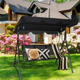 3-person garden swing black 31038403