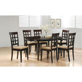 Cappuccino Oval Dining Table with Leaf Extension B062P153869