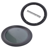 Round Fixed RV Window 12" Tinted Window for RV Camper Caravan with Trim Ring Fit for 1-5/8" 66387046