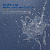 Patio Sofa Aluminum Outdoor Sofa with 3 Seats, All-Weather Metal Outdoor Couch with 5" Thick and B082P232961