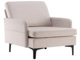 Lounge Chair, Comfy Single Sofa Accent Chair for Bedroom Living Room Guestroom, Beige 30199746