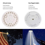 ZNTS 42 LED Solar Flagpole Light Garden Umbrella Light Outdoor Waterproof Landscape Street Flag Pole Lamp 71415302