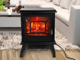 SF507-17 17 inch 1400w Freestanding Fireplace Fake Wood/Single Color/Heating Wire/A Rocker Flame 86300249