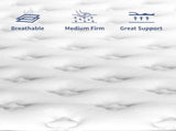 Full Size Mattress in a Box 12 Inch Memory Foam Hybrid Mattress with Pocketed Springs Medium Firm 62554425