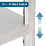 36''*24'' Commercial Work Table for Restaurant and Home Stainless Steel Kitchen Prep Table with W3167P303178