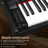 ZNTS GPP-100 61 Key Piano Semi-Weighted Standard Keyboards Digital Piano with Furniture Stand,MIDI 32712361