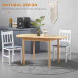 55" Wood Folding Dining Table/Small Sized Dining Table 89759556