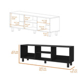 Hoven 2 Piece Living Room Set with TV Rack and Coffee Table B128P176174